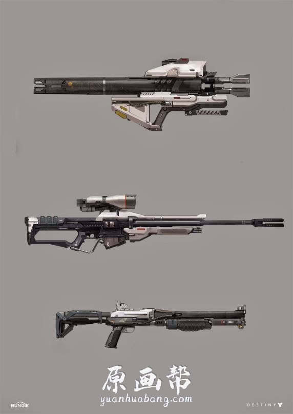 [游戏设定] Bungie《命运2》人物 武器场景怪兽顶级概念设计2D Concept _CG原画资源_原画帮