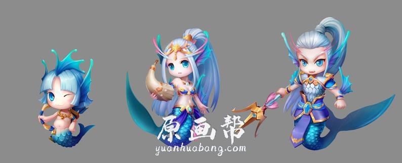 [PSD原画] Q版中国风【大闹三国】原画角色设定PSD文件_CG原画资源