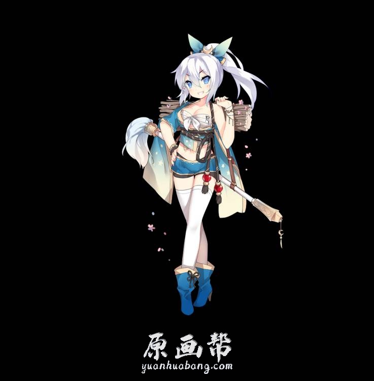 [Q版卡通] 日韩风游戏原画设定 PNG立绘 Q版二次元素材_CG原画资源