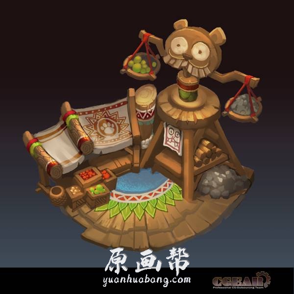 [Q版卡通] （Q版+写实）中式古代建筑原画设定1200P_CG原画资源