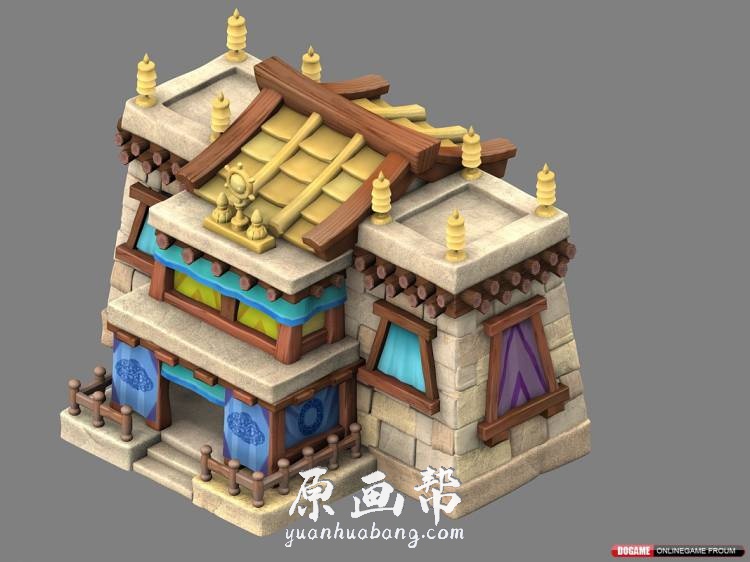 [Q版卡通] （Q版+写实）中式古代建筑原画设定1200P_CG原画资源