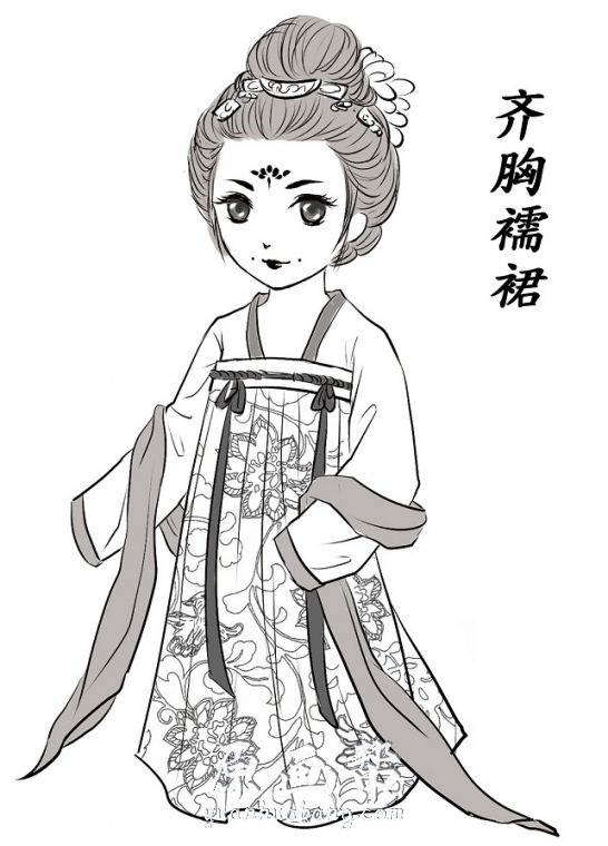 [东方神韵] 唯美中国古风美女彩图 古风插画手绘人物（4876P）_CG原画资源