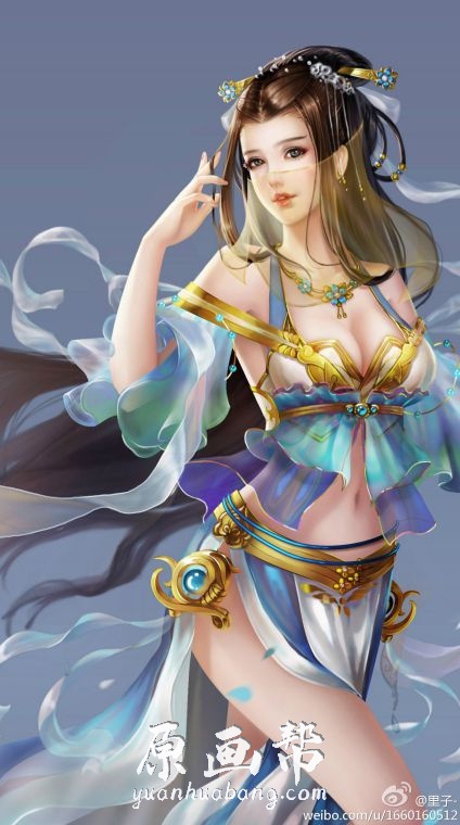 [日韩画风] 【700张】精品中国风女角色原画插画合集_CG原画资源