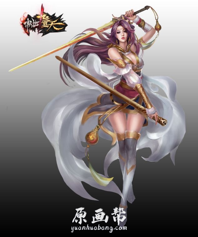 [日韩画风] 【700张】精品中国风女角色原画插画合集_CG原画资源