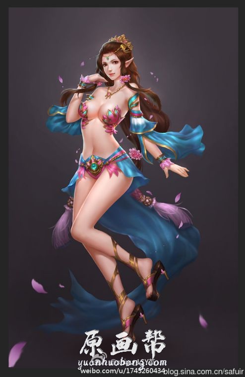 [日韩画风] 【700张】精品中国风女角色原画插画合集_CG原画资源