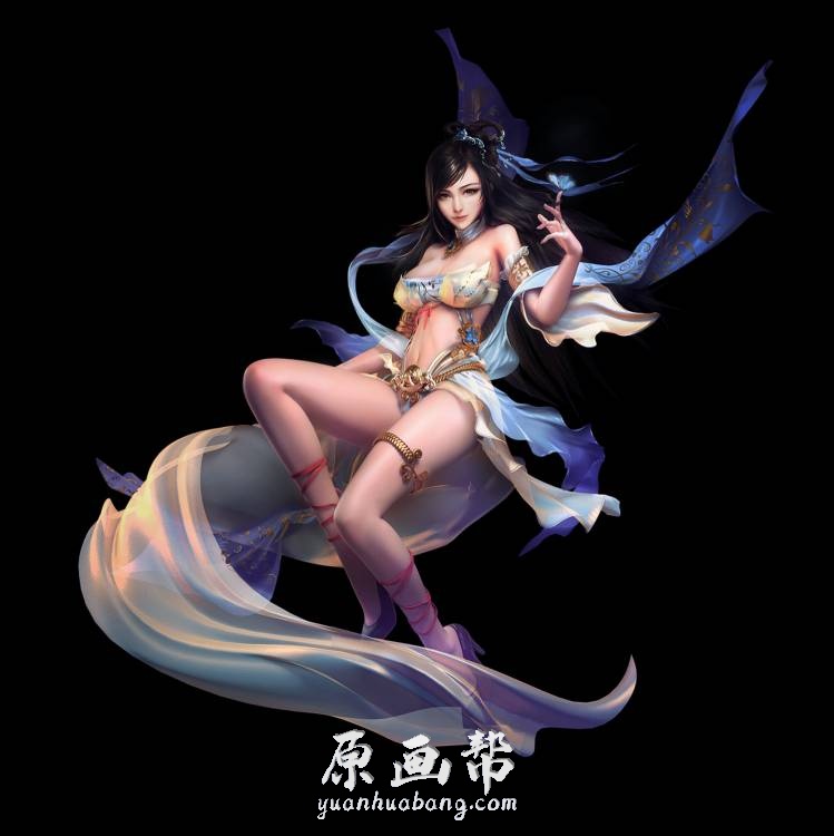 中国风_[东方神韵] 古风国风美女人物角色插画大图收藏_CG原画资源