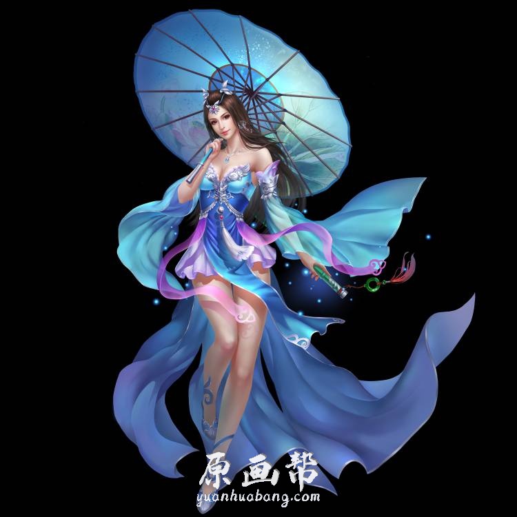 中国风_[东方神韵] 古风国风美女人物角色插画大图收藏_CG原画资源