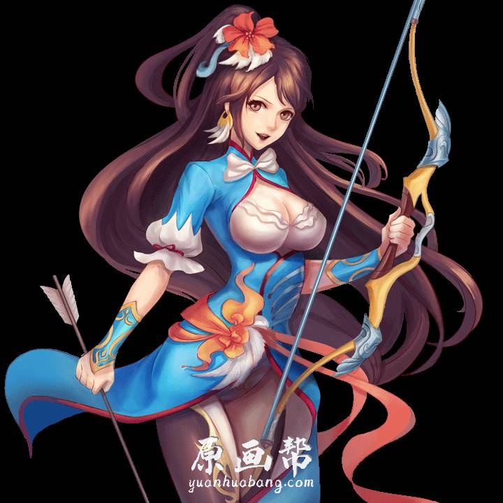 [动漫立绘] 【娘化三国】游戏角色立绘PNG素材 36P_CG原画资源