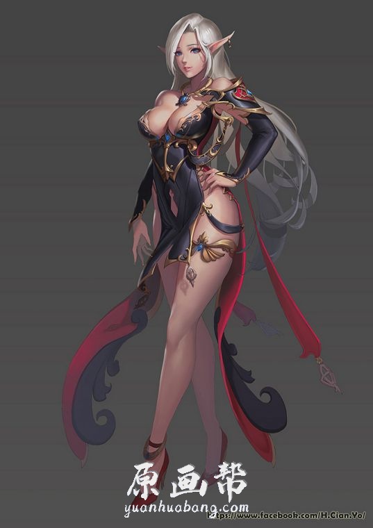 [日韩画风] 【精灵美少女cg集赏】美女CG插画图鉴_CG原画资源