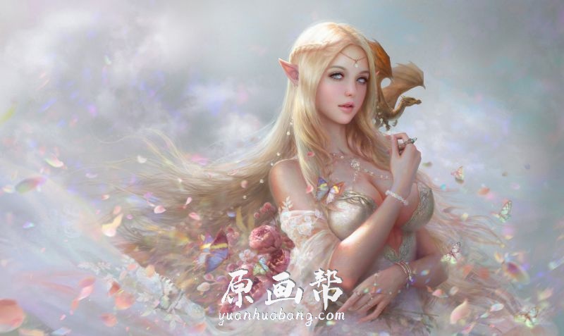 [日韩画风] 【精灵美少女cg集赏】美女CG插画图鉴_CG原画资源