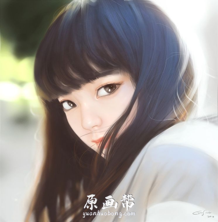 [日韩风格] A站美国画师Geo Siador清纯美女头像87P_CG原画资源