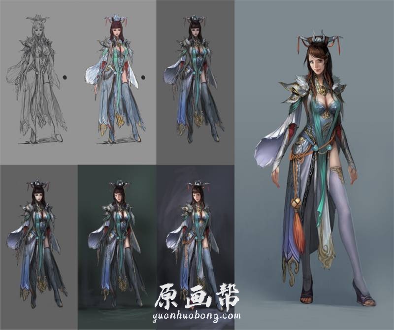 [场景设计] 斗战神角色设定与场景设定的原画集_CG原画资源