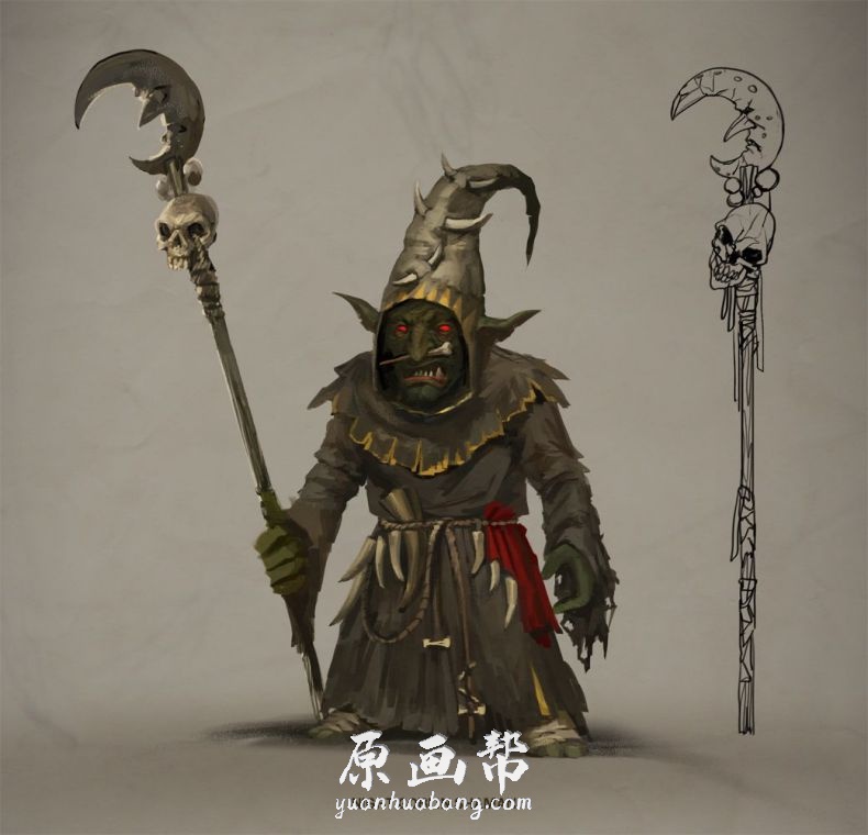 [欧美画风] 【魔幻战场】全面战争手游战锤概设原画设定_CG原画资源