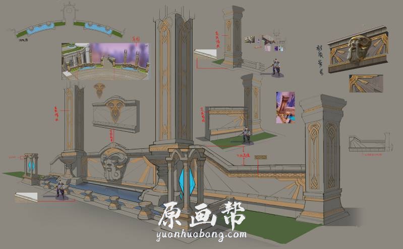 [游戏场景设定] 264P 西方建筑物件场景原画设定图集_CG原画资源