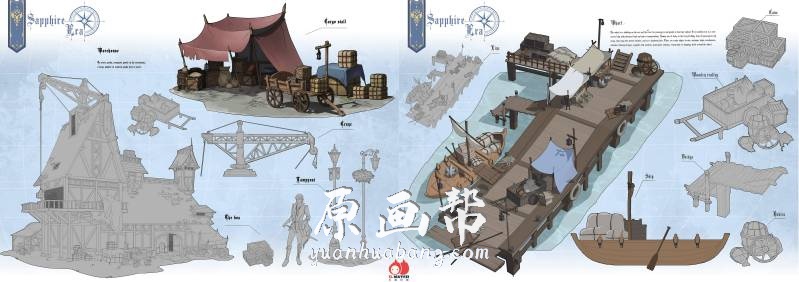 [游戏场景设定] 264P 西方建筑物件场景原画设定图集_CG原画资源