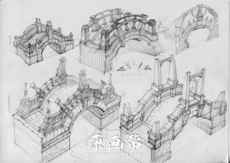 [场景设计] 韩国概念设计师KKS场景建筑设计图CG作品_CG原画资源