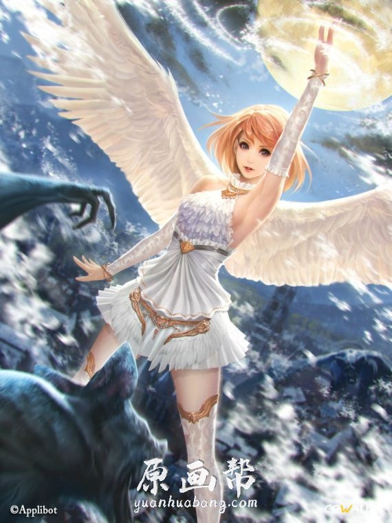 [游戏设定] 天使的翅膀 翼人 翅膀设计 游戏CG原画设定素材1826p_CG原画资源