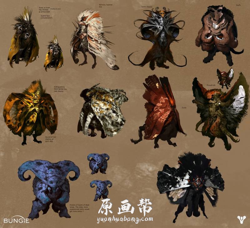 [游戏设定] Bungie《命运2》人物 武器场景怪兽顶级概念设计2D Concept _CG原画资源