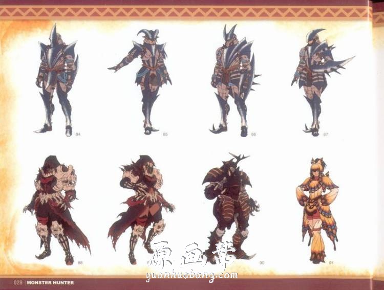 [游戏设定] 【怪物猎人】Monster Hunter Illustrations原画设定集 Vol. 1_CG原画资源