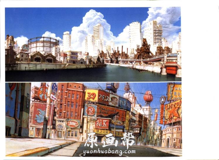 [游戏设定] 【恶童场景】恶童场景原画集白卷  建筑 场景 设定资料256P_CG原画资源