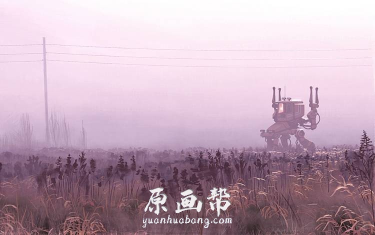 [科幻场景设计] Simon Stalenhag 【电幻国度】极度干燥概念CG场景 1400P_CG原画资源