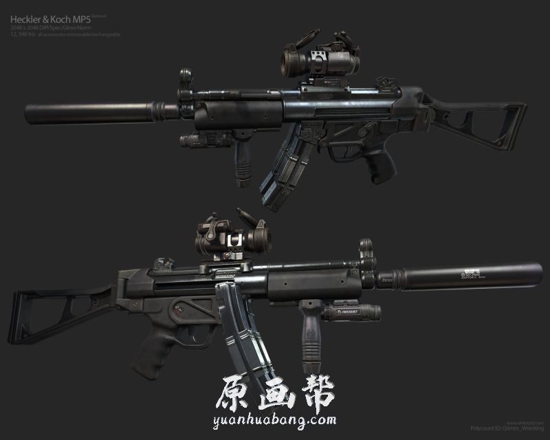 [科幻风格] 现代武器的资料 CG游戏设定枪械参考素材2700P_CG原画资源