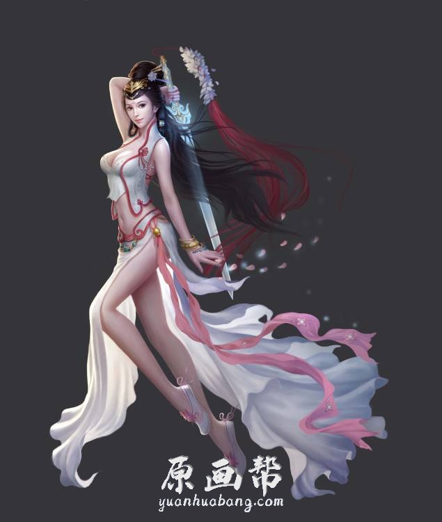 [中式画风] 700张性感的中国风女角色原画_CG原画资源