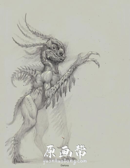 [怪物世界] 怪物线稿设定《Subconscious Sketches from a Dark Place》PDF格式 126页 1.04G_CG原画资源