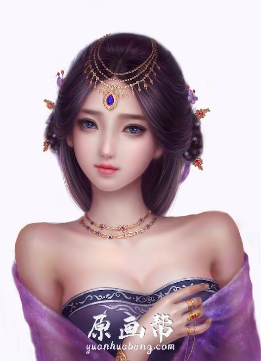 [日韩画风] 1360张精灵小美人头像CG原画设计素材_CG原画资源