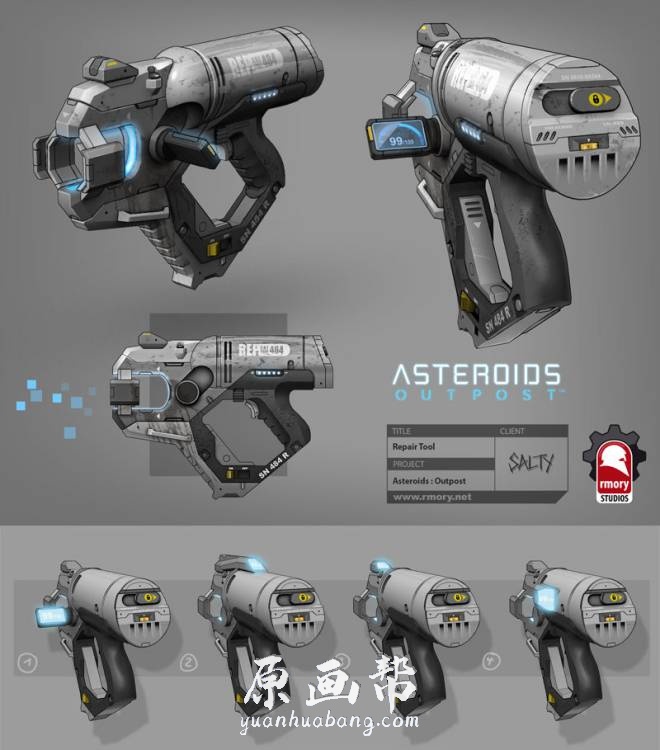 [科幻世界] A站大神Kris Thaler 科幻武器枪械设计CG作品 88P_CG原画资源