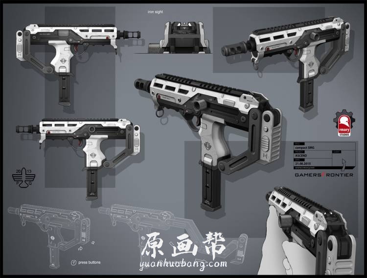 [科幻世界] 完爆你眼球的科幻武器枪械设计图 Rmory工作室【Kris Thaler】_CG原画资源