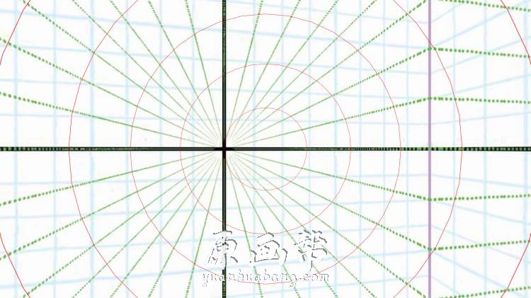 [黑白线稿] 绘画透视网格参考图900+张_CG原画资源