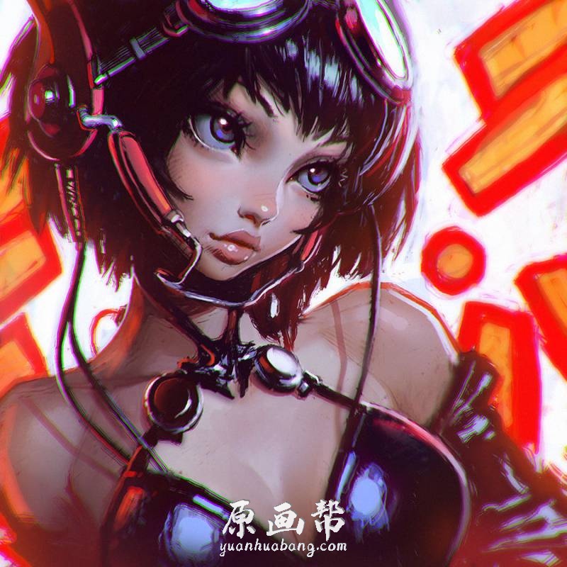 [日韩画风] 游戏角色素材 女性角色插画美图！！！！_CG原画素材