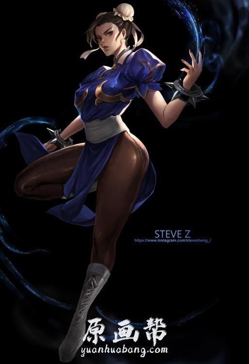 [日韩画风] Steve ZhengA站画师CG插画作品带部分线稿【469P】_CG原画资源