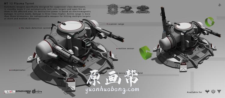 [游戏设定] DENIS MELNYCHENKO乌克兰概念设计师 科幻载具飞行器设定CG作品62P_CG原画资源