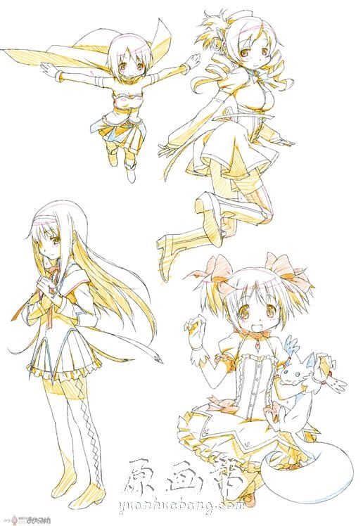 [日韩画风] 1-4册（魔法少女小圆）KEY ANIMATION NOTE原画设定集766p_CG原画素材4748