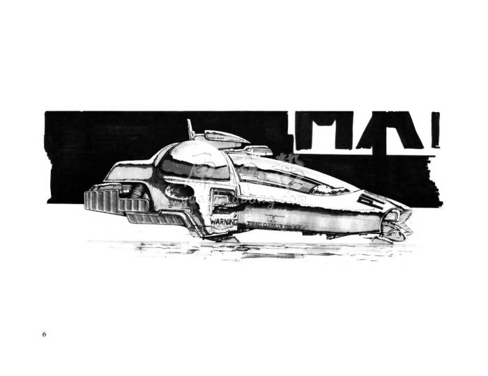 [科幻世界] 科幻电影Blade Runner 银翼杀手的草稿插画集99p_CG原画资源4816