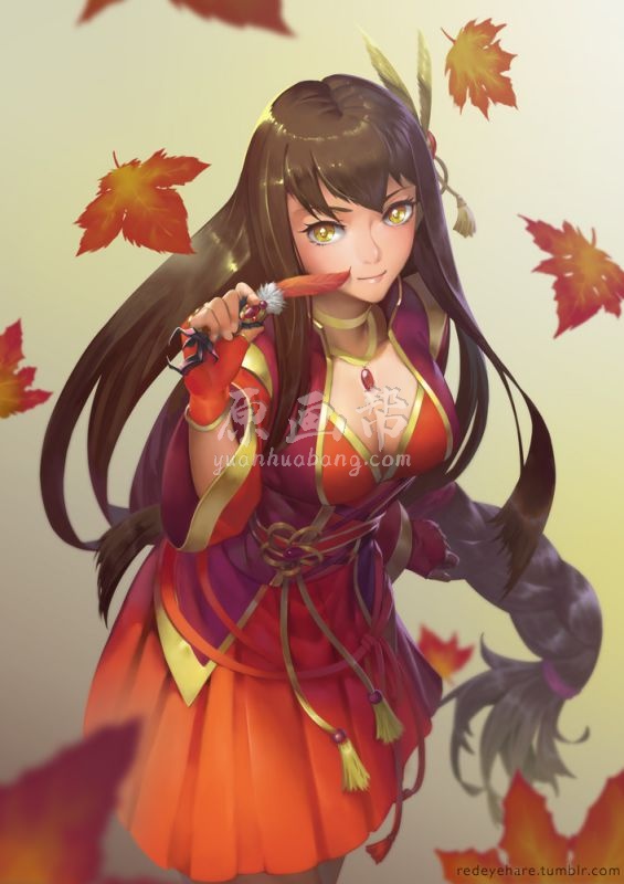 [日韩画风] 原画师Redeyehare的野性魅力女郎CG原画欣赏65P_CG原画素材5513