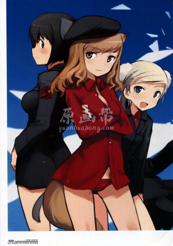 [日韩画风] 日本的萌系插画家岛田文金的（ART WORKS OF STRIKE WITCHES）插画集220P_CG原画资源5421