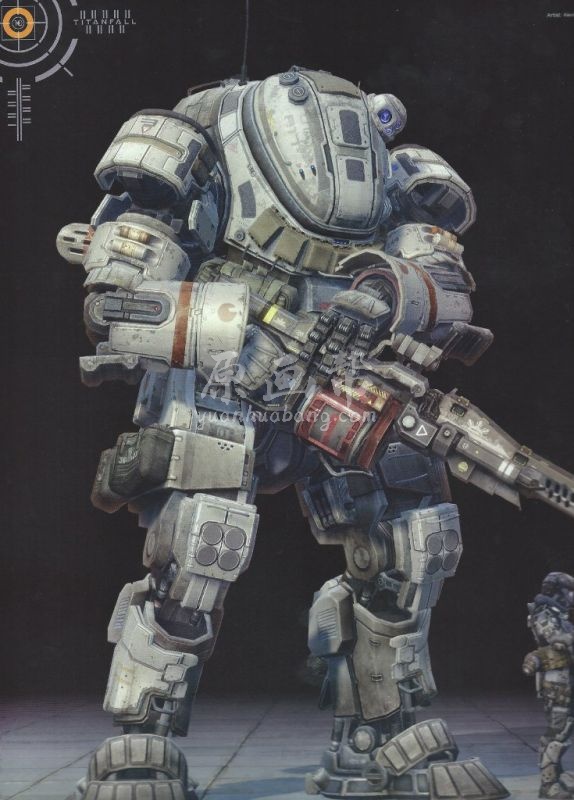 [游戏设定] 泰坦陨落Titanfall、泰坦天降的游戏 机械武器CG原画设定集197p_CG原画素材5574