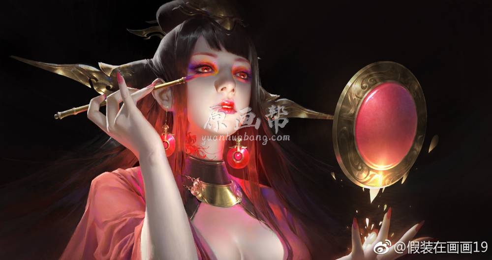 [日韩画风] P站画师Wei Fan绚丽非凡的角色原画30P_CG原画素材下载6123