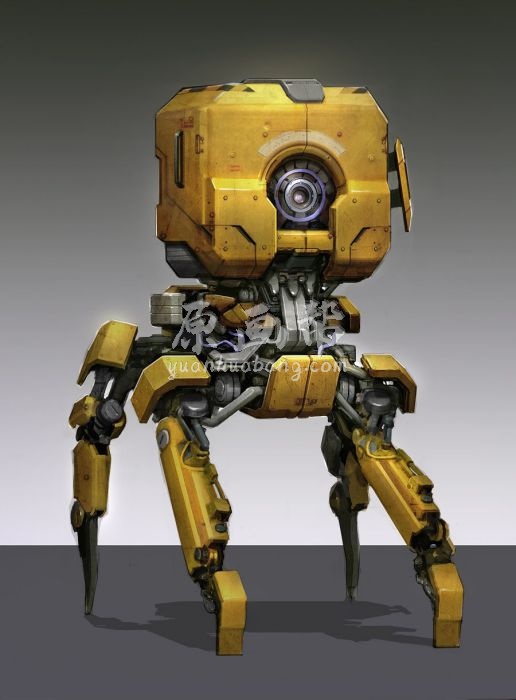 [CG设计] 写实科幻机甲 机械 渲染图 设计图 原画设计参考素材2000p_7155