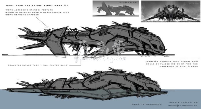 [CG设计] 电影《超级战舰》CG原画高清设定资料82P_7161