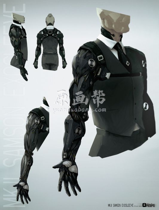 [游戏CG] 机械人形装甲设定 CG游戏原画设计 3D造型素材画集 科幻士兵参考 机甲设定3000p_7193