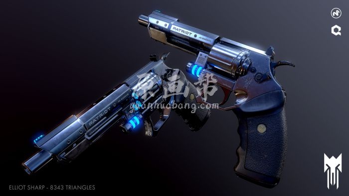 [游戏CG] 美国自由3D艺术家Elliot Sharp 武器《枪》设计152P_7198