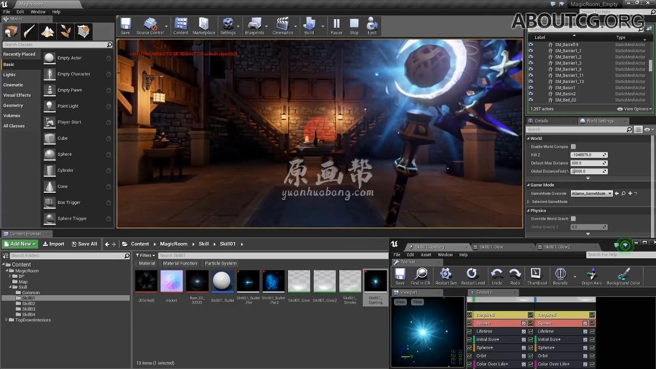 【月神】虚幻4（UE4）次世代和VR游戏特效高级课程第一期 58G