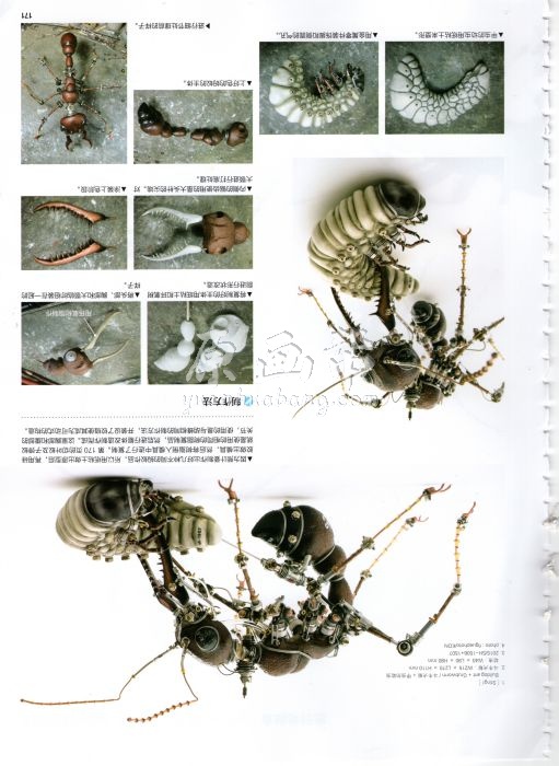[3d设计] 教手工制作机械昆虫 非常有意思的一本书 183P 7295_