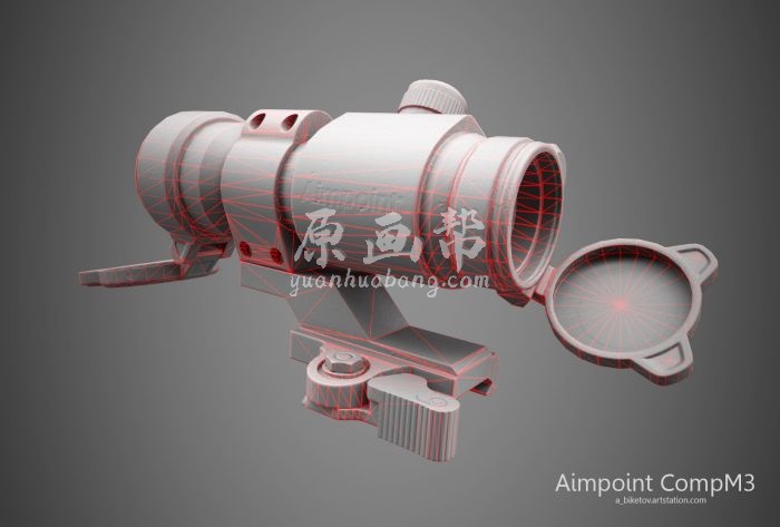 [CG设计] 硬表面枪械类 机甲类的3D模型材质效果图1103p 7254_