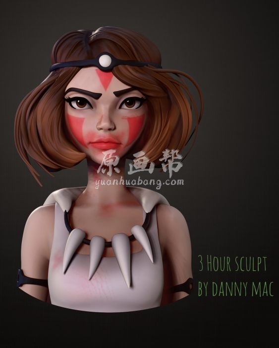 [ZB雕刻] ArtStation 英国画师Danny Mac mccabe86卡通美女写实雕塑3D模型121P 7258_