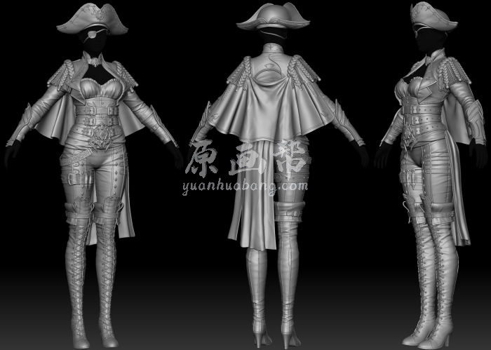[游戏CG] 韩国艺术家 Kyungmin Kim制作《上古世纪》主角时装 角色3D模型作品 28p 7282_